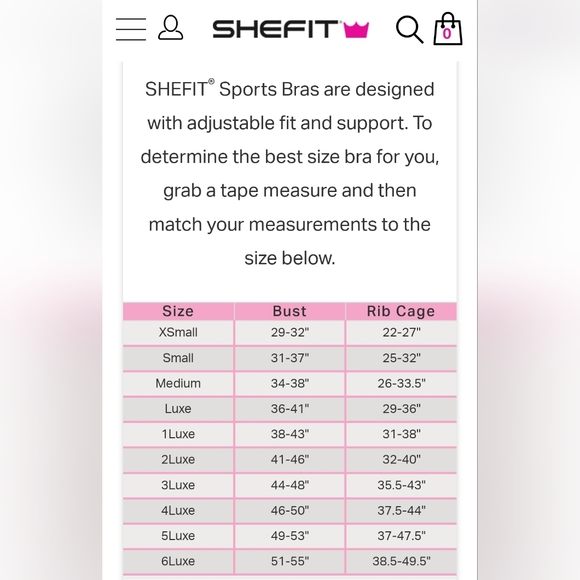 NWT SHEFIT 4Luxe Ultimate Sports Bra - Picture 9 of 9